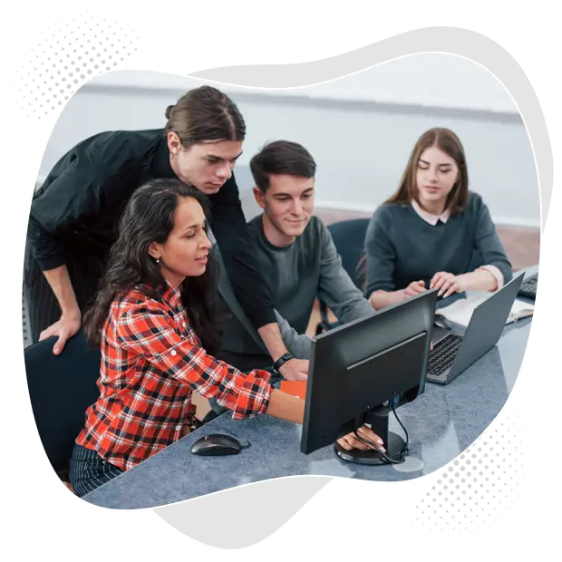 Students learning high-rise building design, seismic analysis with our ETABS Course in Ahmedabad.