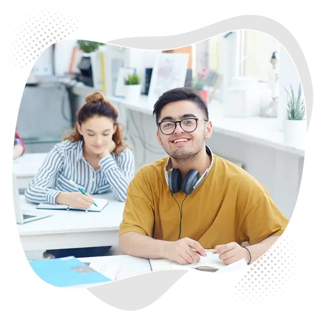 Adobe InDesign Course Students in Ahmedabad creating layout design, presentations, brochures, magazines & books.