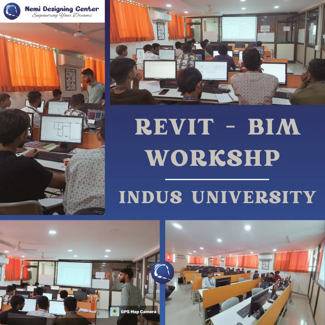 Revit BIM Workshop at Indus University Ahmedabad by Nemi Designing Center