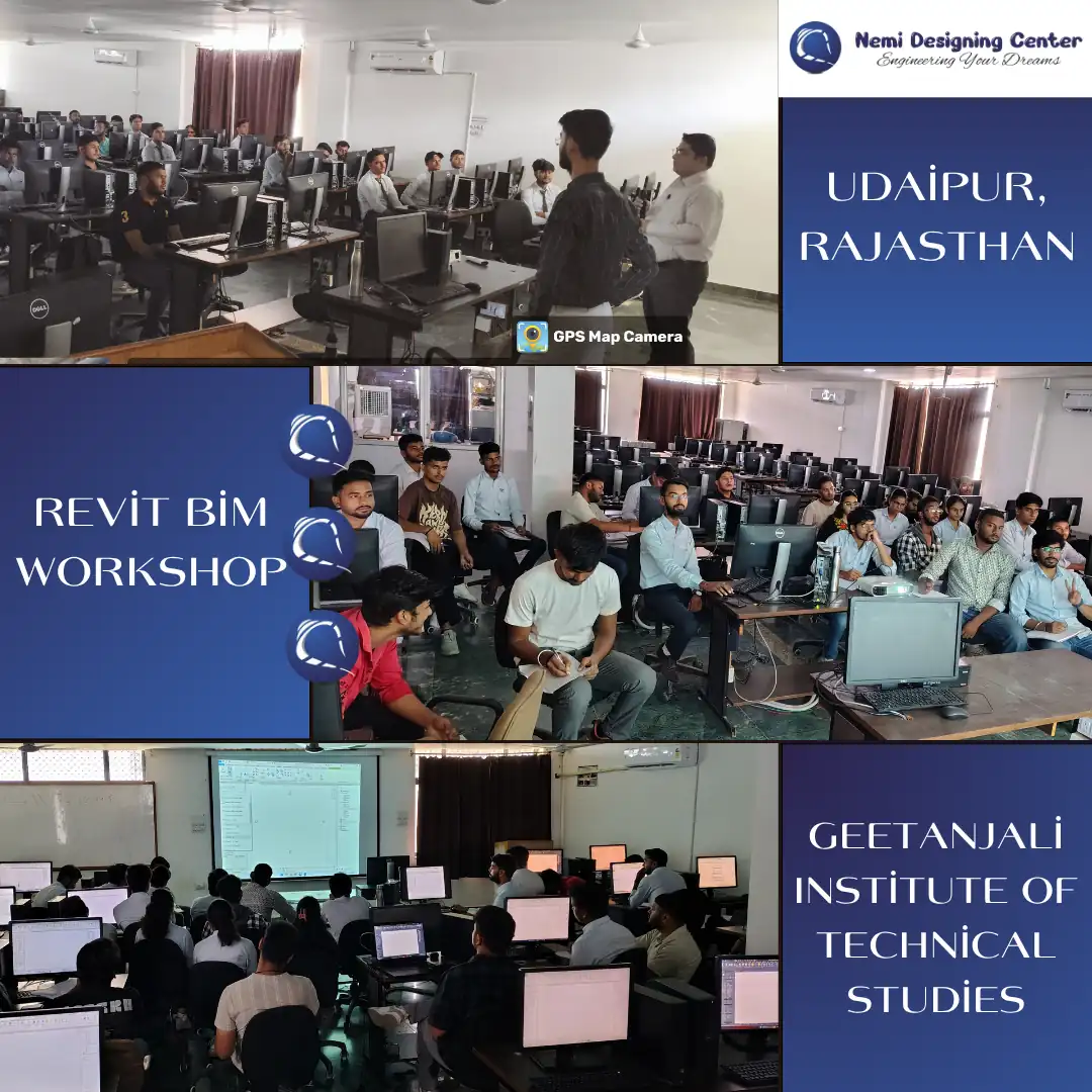 Revit BIM training session at Geetanjali Institute of Technical Studies (GITS) Udaipur, Rajasthan