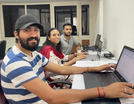 Architecture and Interior design course students at Nemi Designing Center, Ahmedabad.