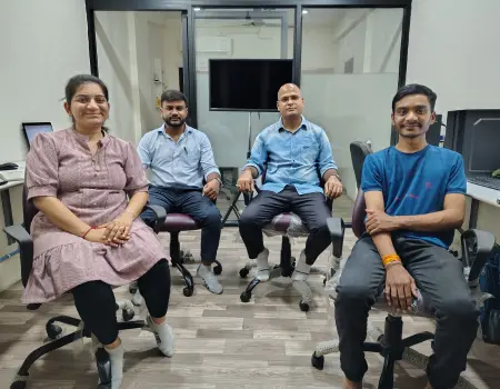 Sketchup and V-Ray training batch students at Nemi Designing Center, Ahmedabad.