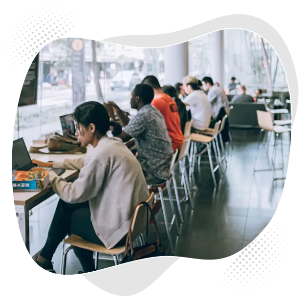 Students learning professional video production & effects with our Adobe Premiere Pro Video Editing Course in Ahmedabad.